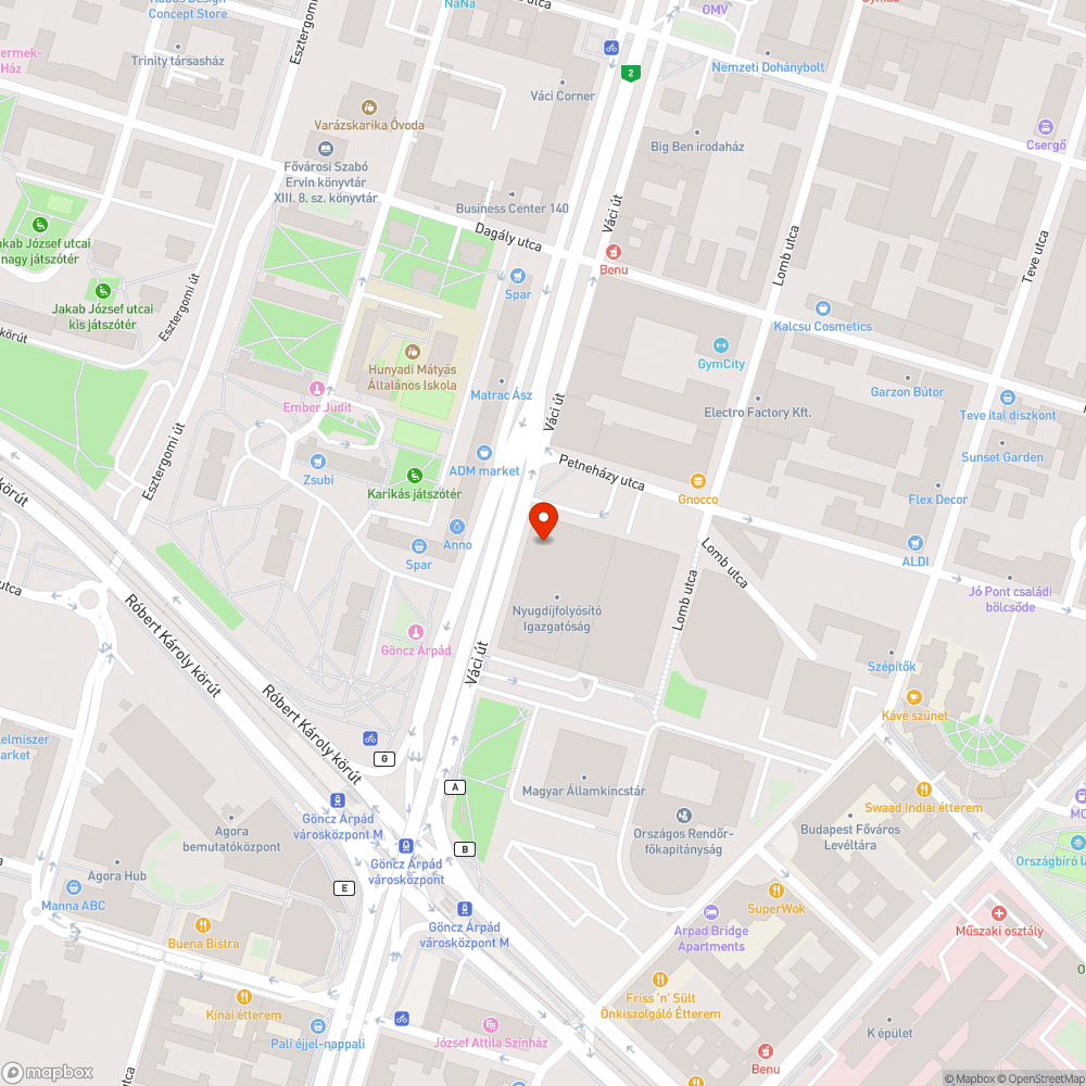 Üres fahely bejelentés helye