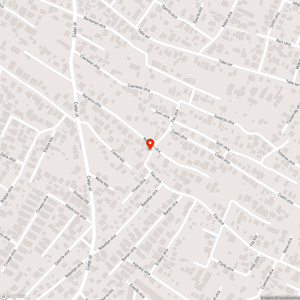 Töredezett, lyukas út bejelentés helye