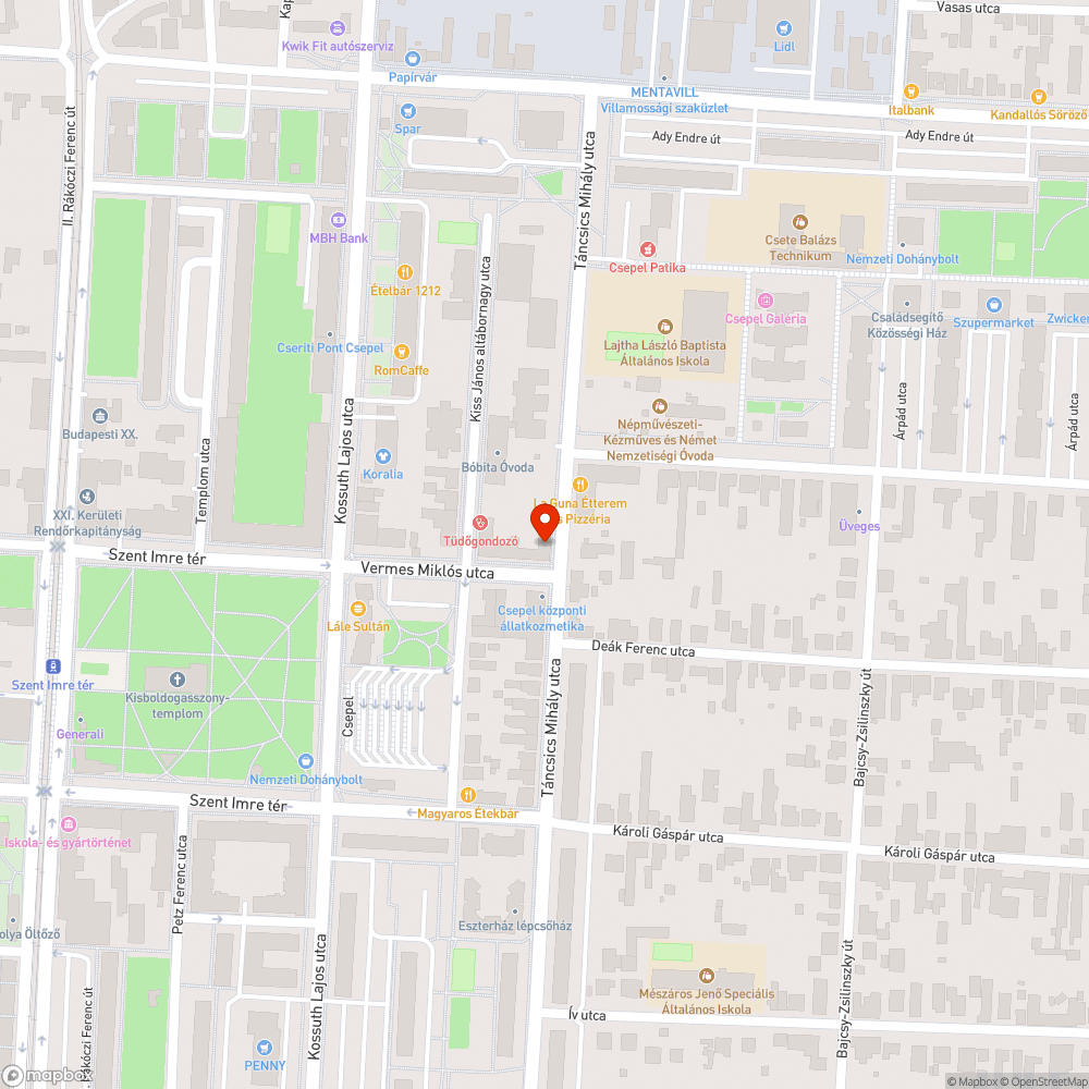 Szemét bejelentés helye