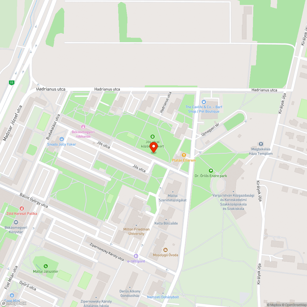 Út takarítása bejelentés helye