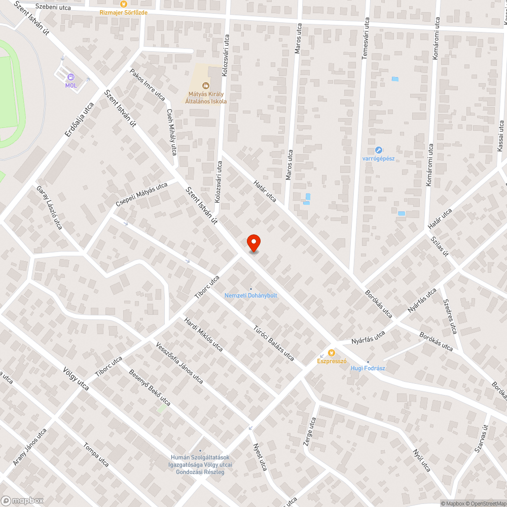 Botlásveszélyes fedél bejelentés helye