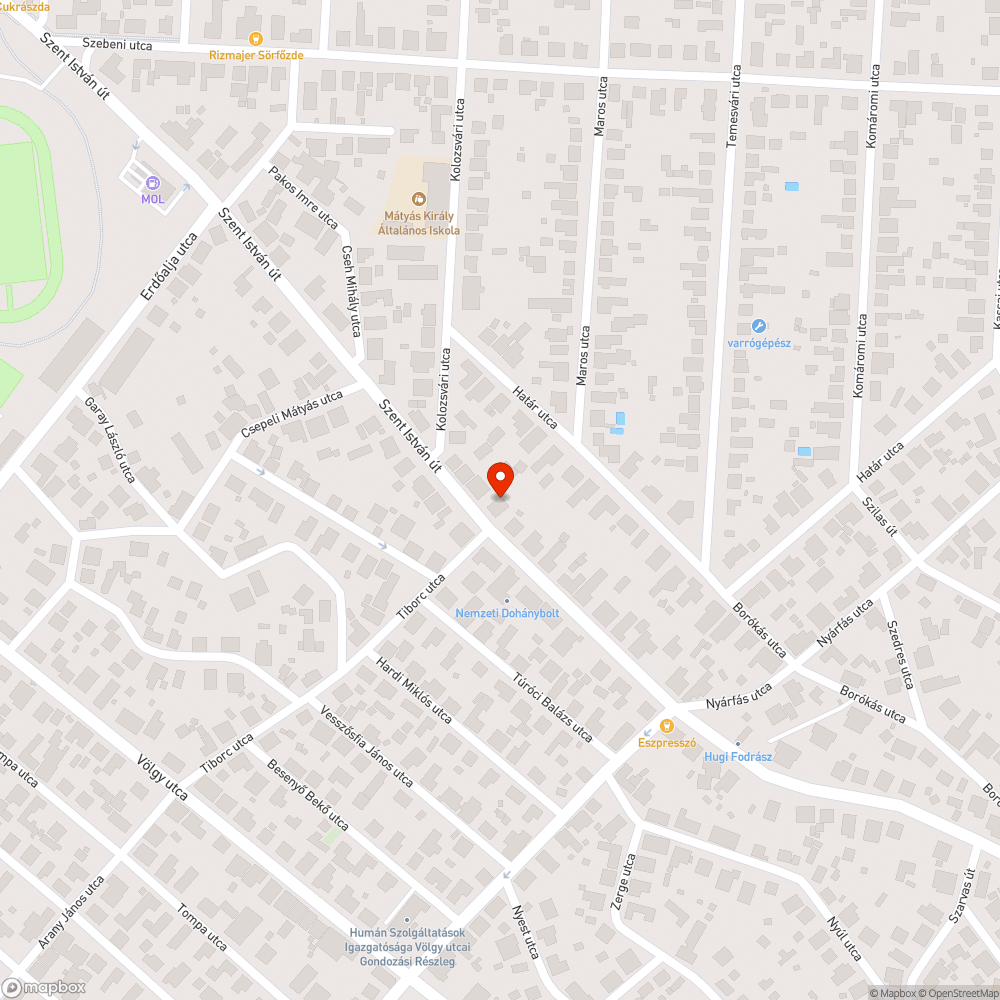 Megsüllyedt fedlap bejelentés helye