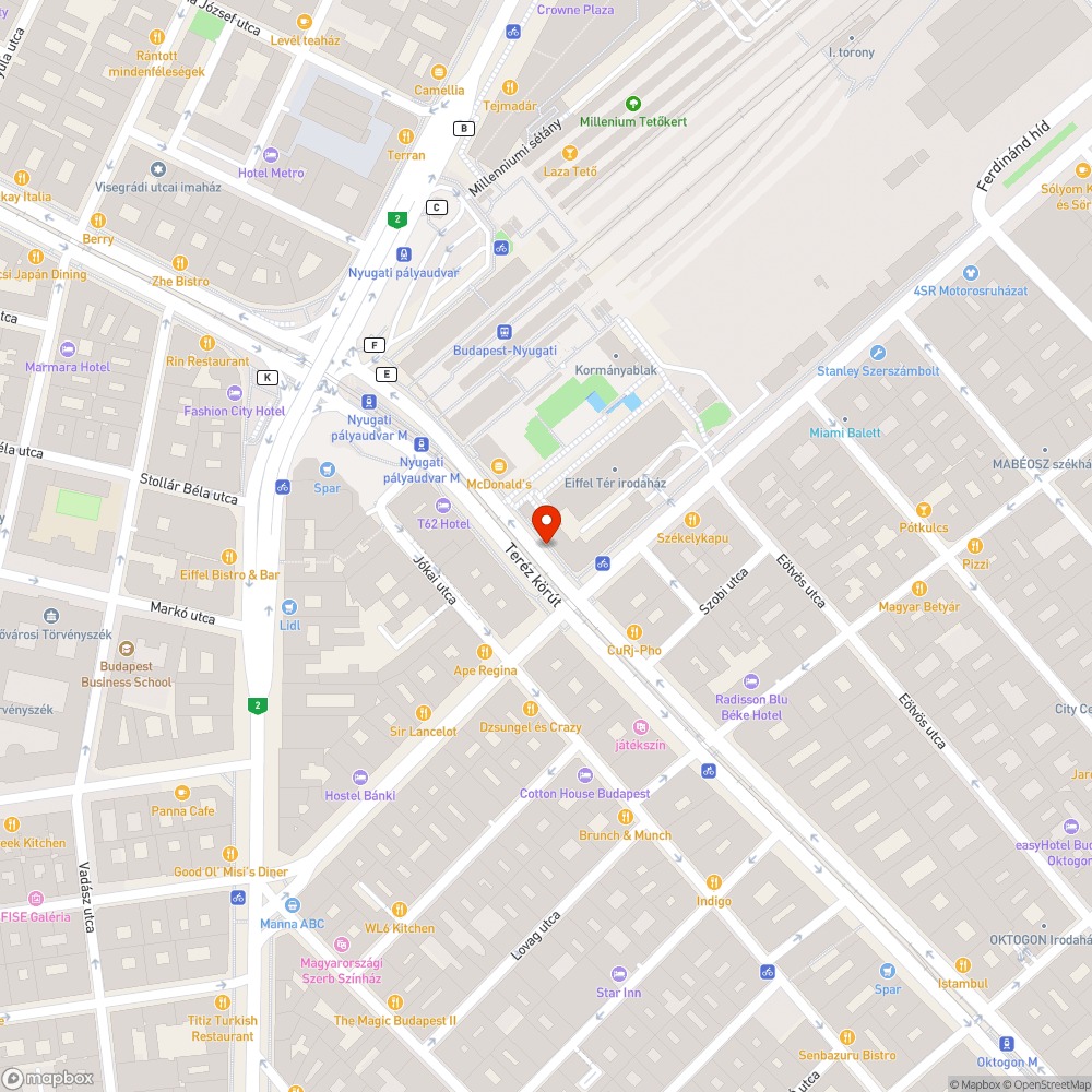 Rongált parkolóautomata bejelentés helye