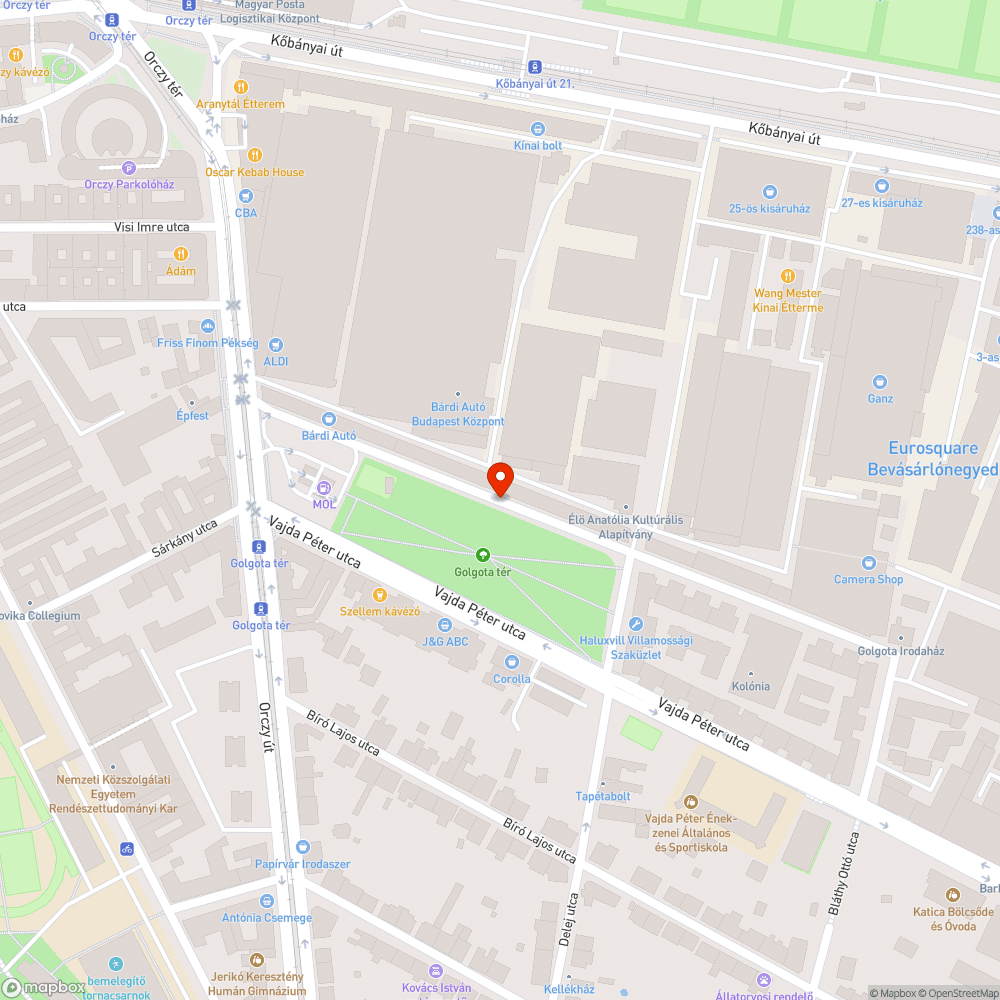 Szemetes terület bejelentés helye