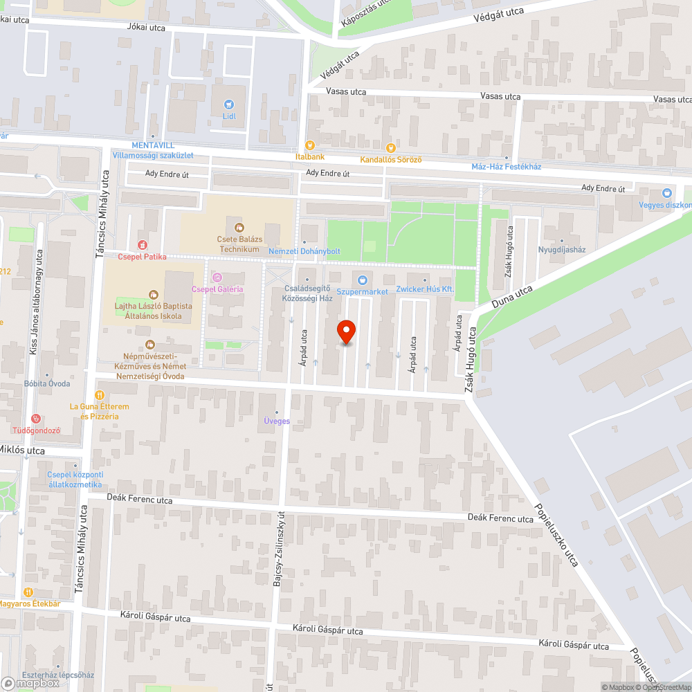 Elhagyott autó bejelentés helye