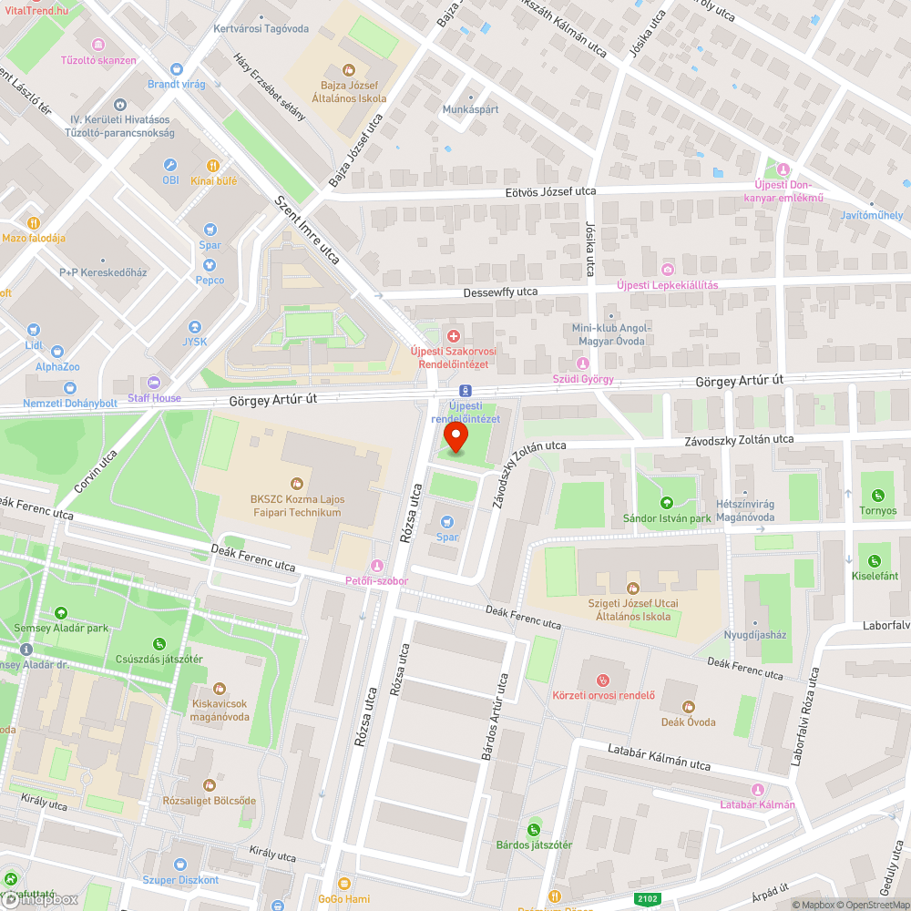 Nincs közvilágítás bejelentés helye