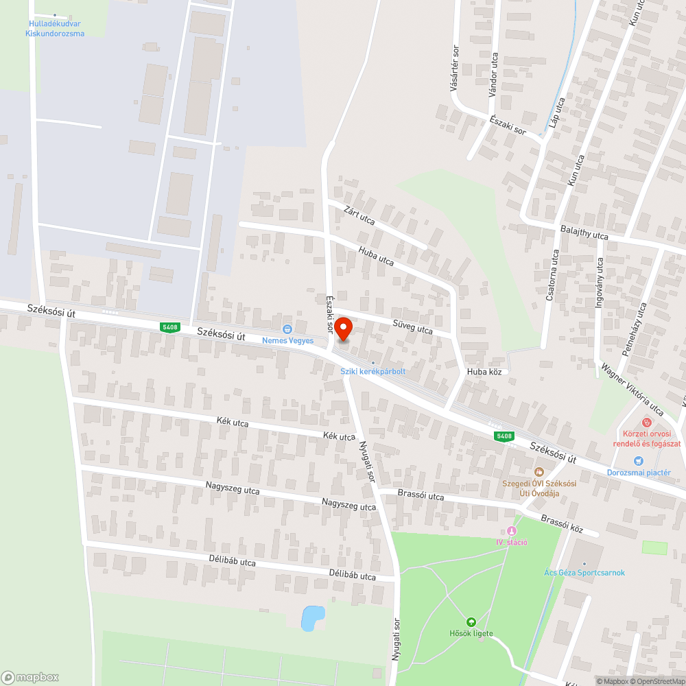 A Kiskundorozsmai kerékpárútfelújítás után a kerékpárút táblák áthuzasa nem lett leszedve bejelentés helye