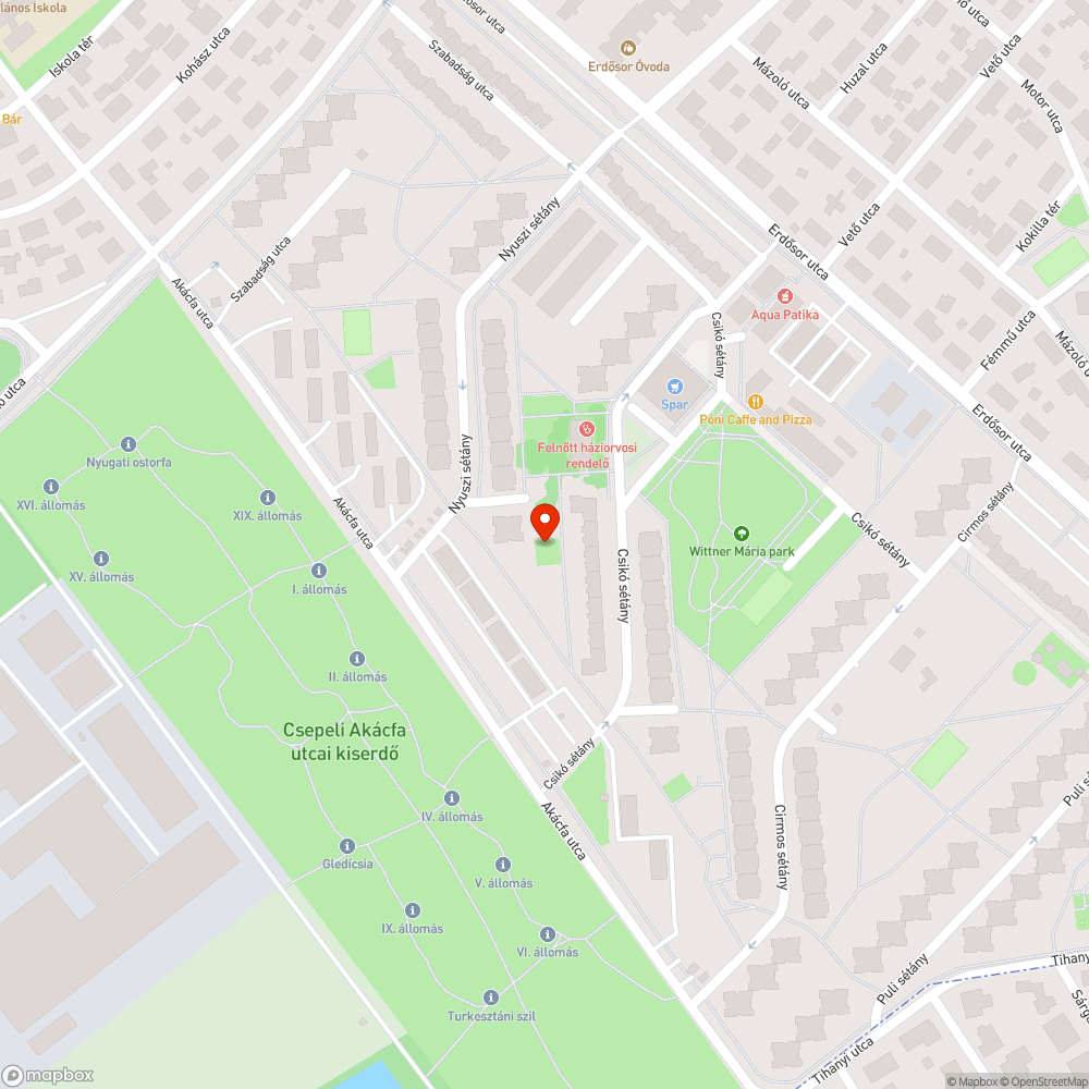 Repedés bejelentés helye