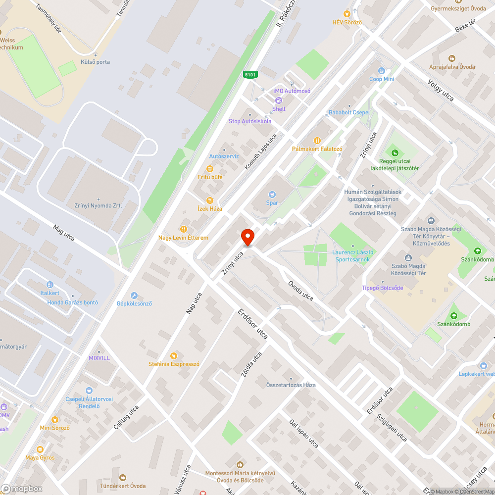 Üvegajtó bejelentés helye