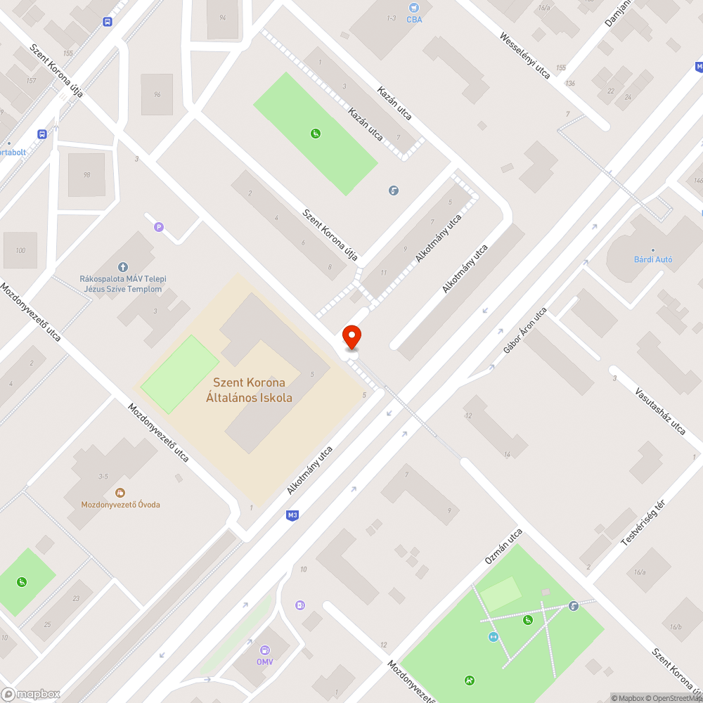 Oszlop bejelentés helye