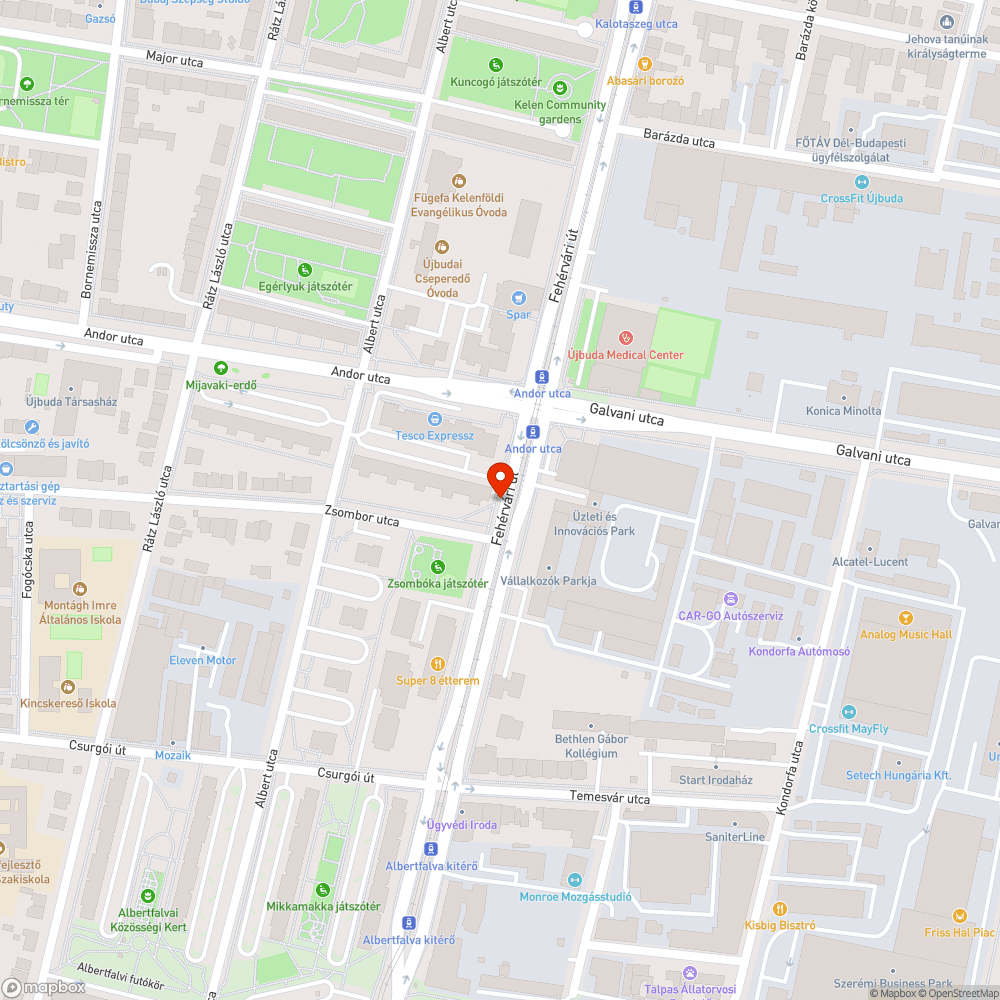 Kiszáradt fa bejelentés helye