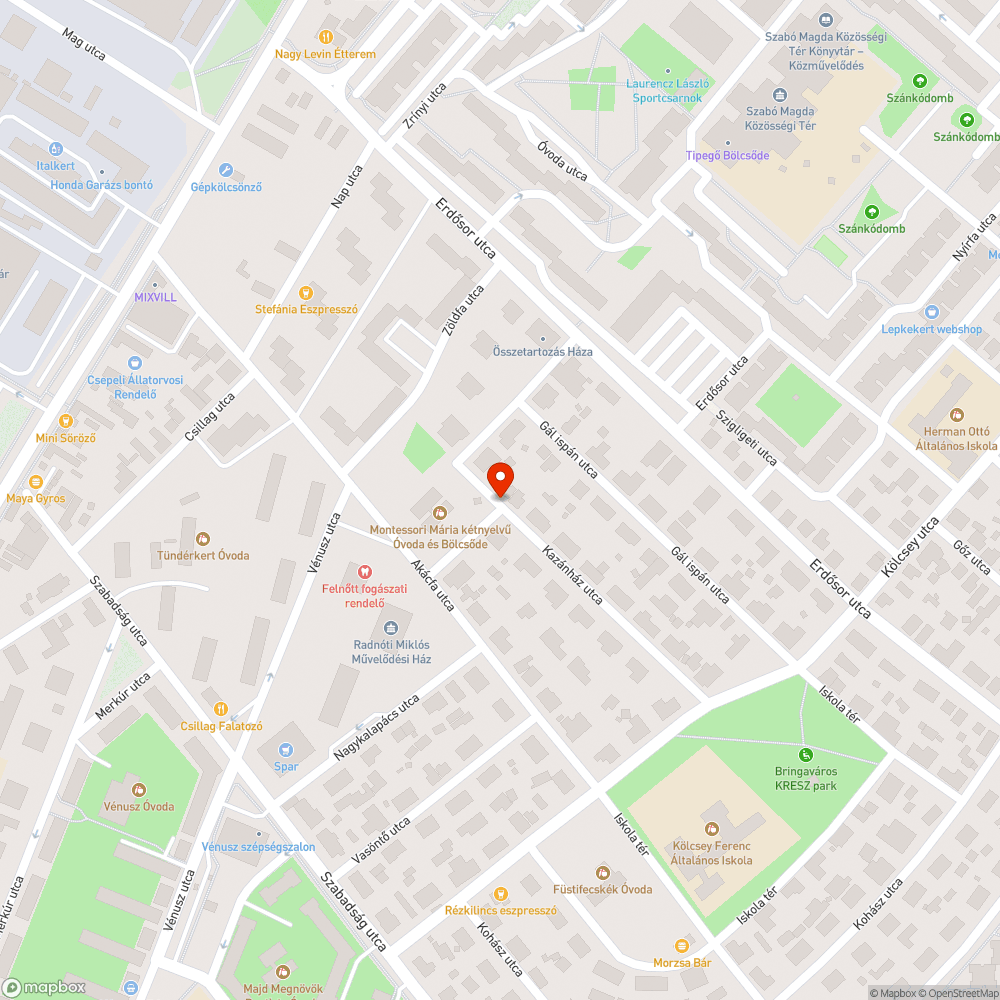 Hiányzó táblák bejelentés helye