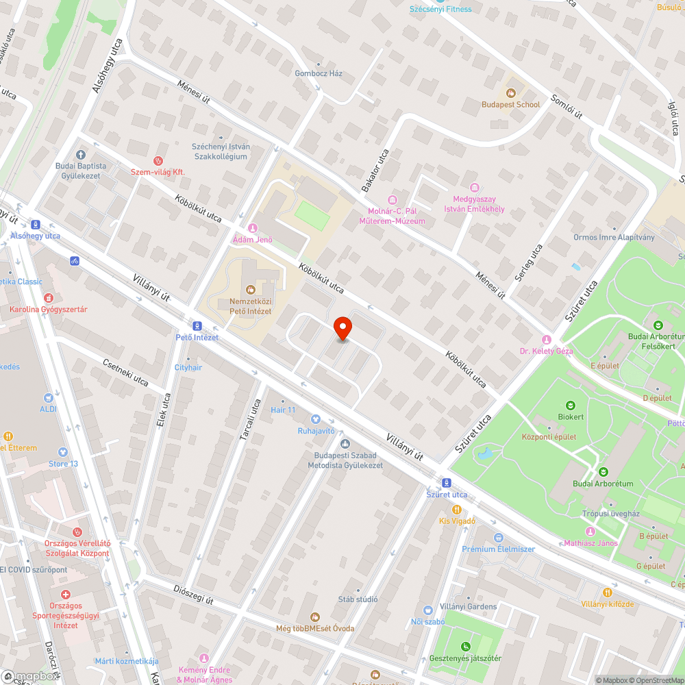 Villányi út sebesség ellenörzés bejelentés helye