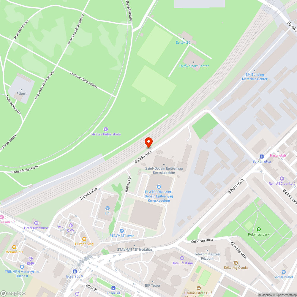 Sötétség bejelentés helye