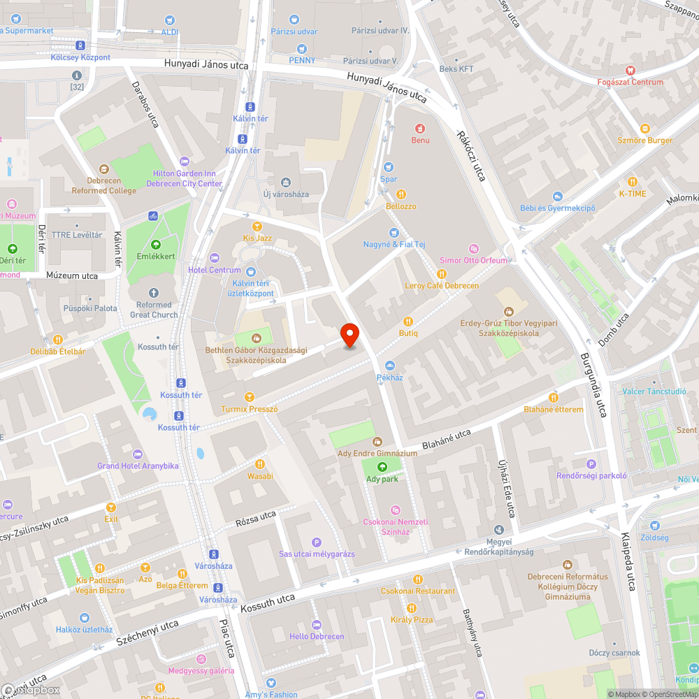 Elhagyott Opel Corsa B bejelentés helye