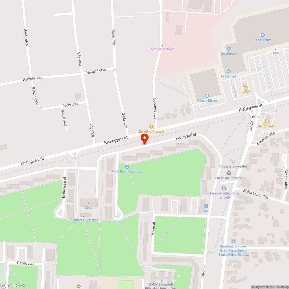 Elhagyott Skoda bejelentés helye