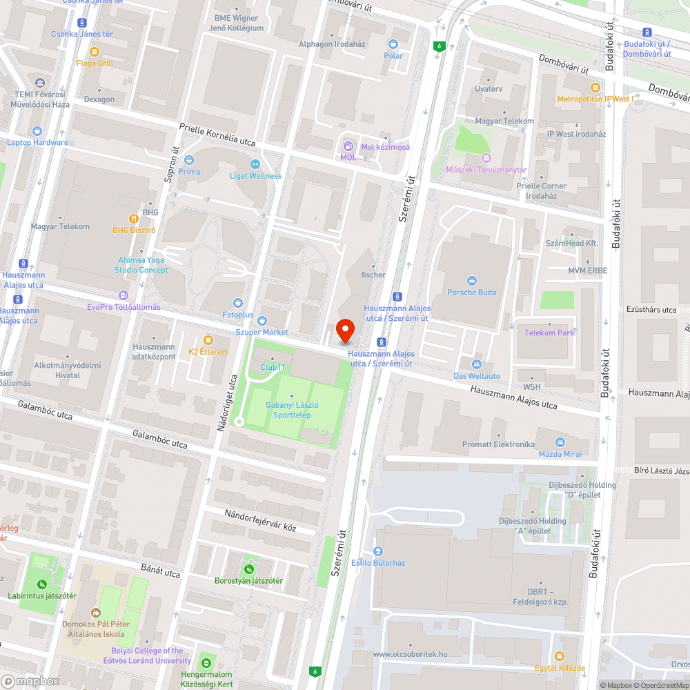 Elparkolt járda bejelentés helye