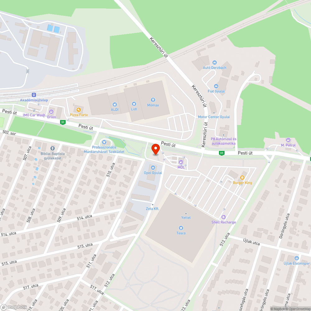 Durva süllyedés bejelentés helye