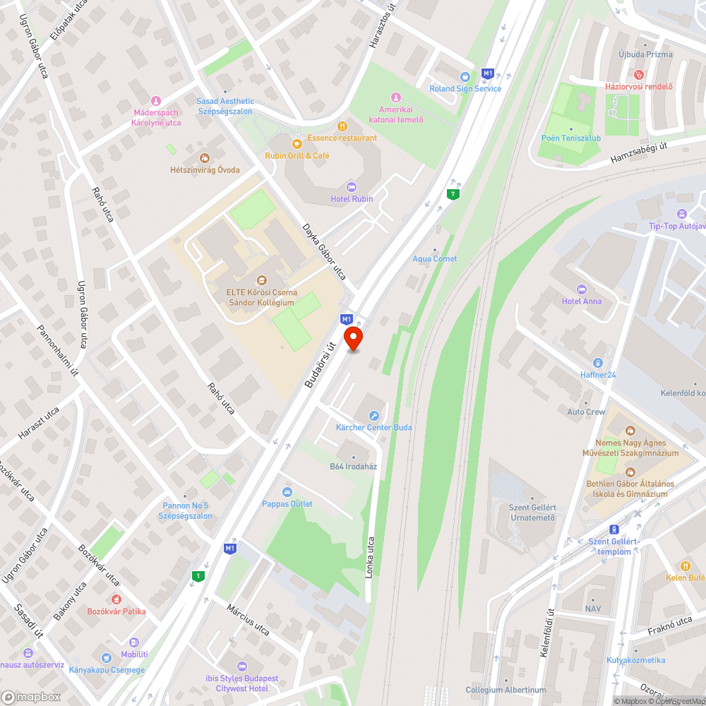 Összehányt Dayka Gábor utca buszmegálló bejelentés helye