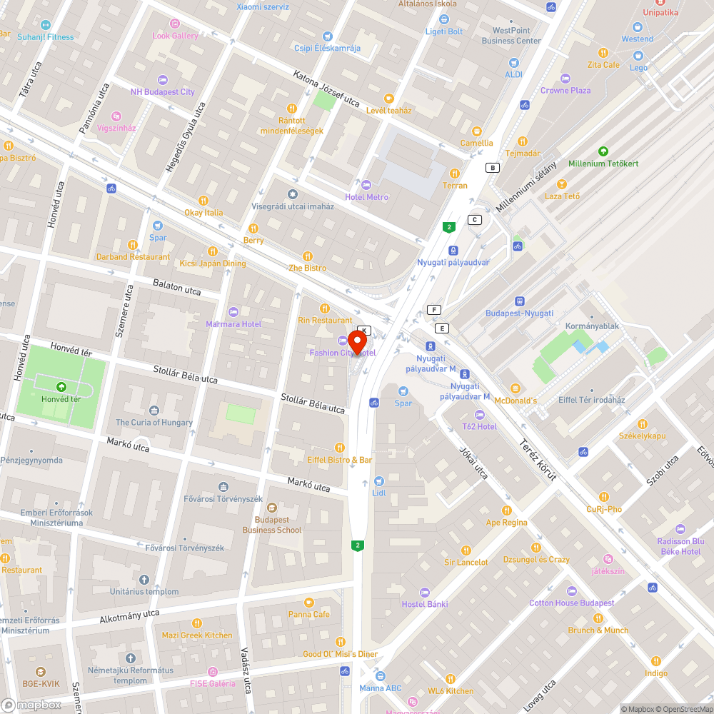 Nyugati pályaudvar "J" kijárat graffiti bejelentés helye