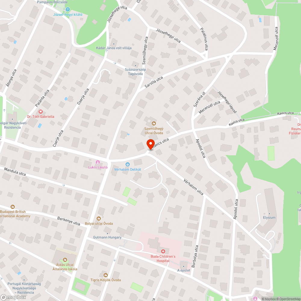 Járdán kidőlt fa bejelentés helye