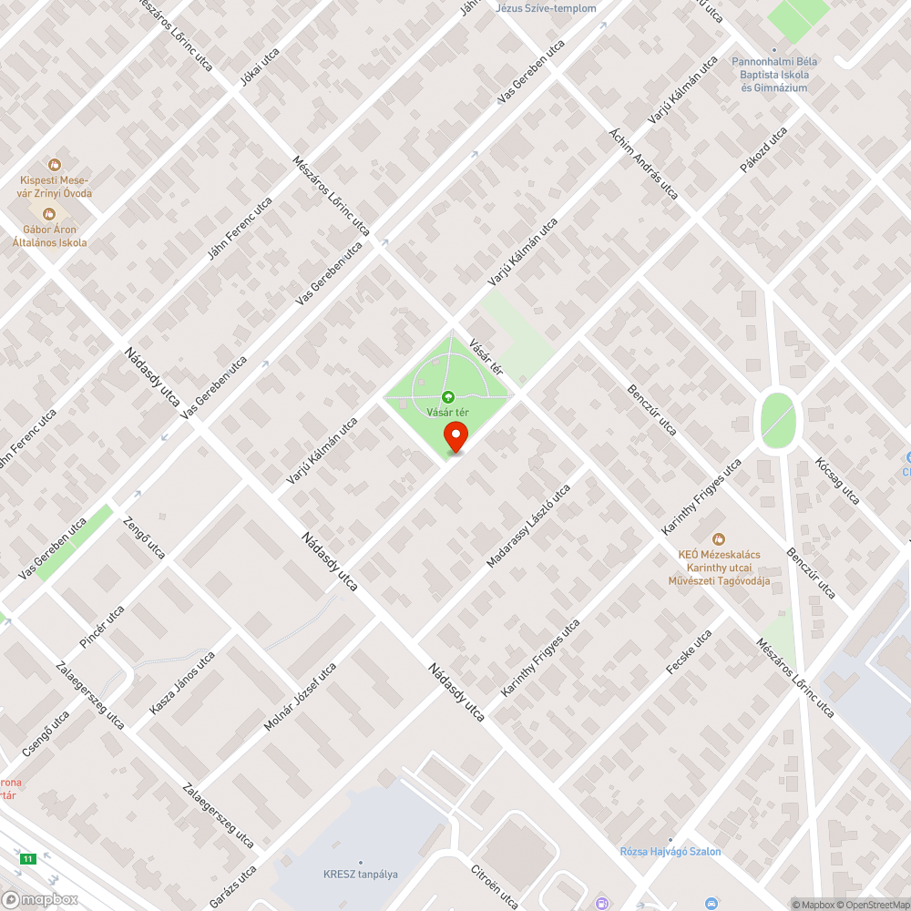 Rendszám nélküli platós bejelentés helye