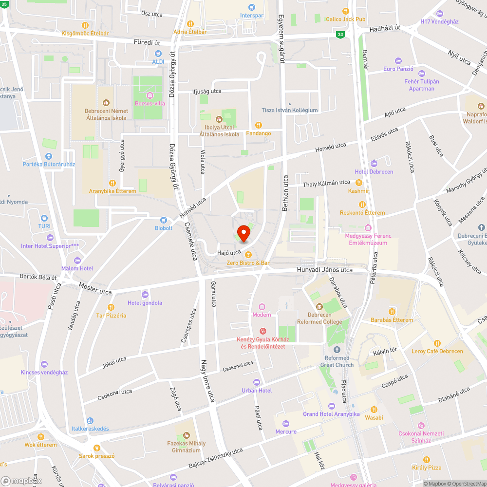 Elhagyott roncs bejelentés helye