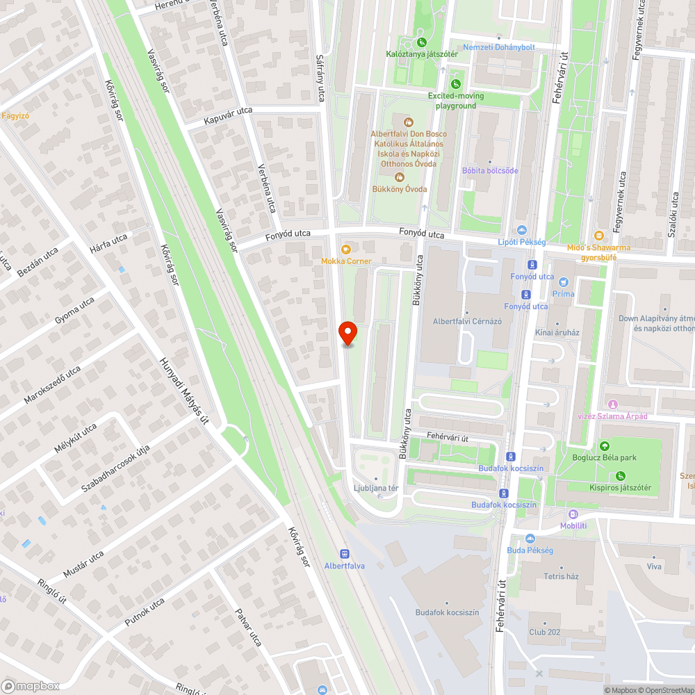 Elhagyott jármű bejelentés helye