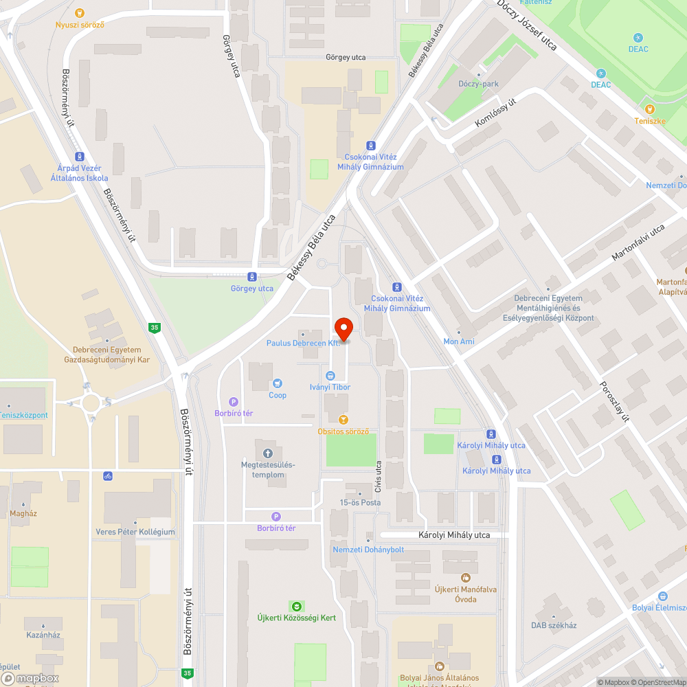 Elhagyott roncs bejelentés helye