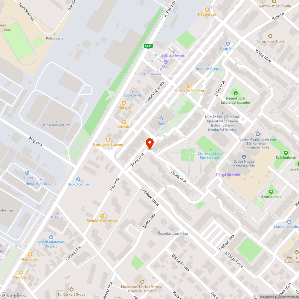 Madártetem bejelentés helye