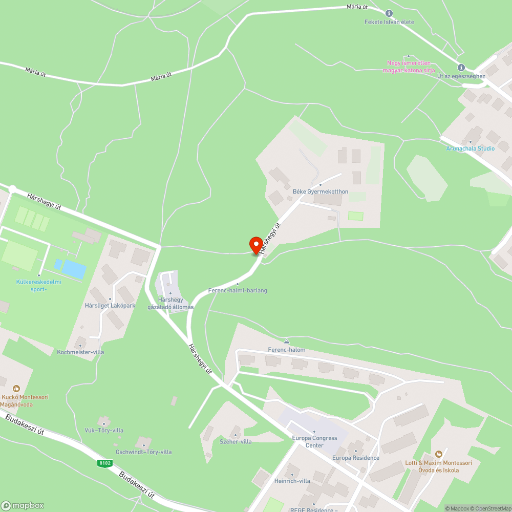 Illegális szemétlerakó az erdőben bejelentés helye