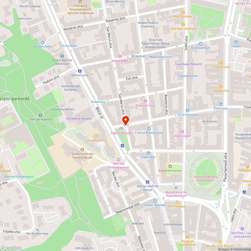 Elszáradt fa bejelentés helye