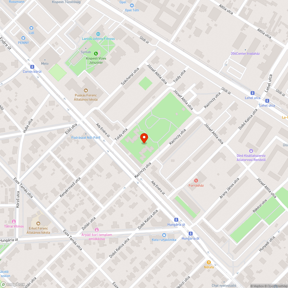 Életveszélyes kiszáradt fa bejelentés helye