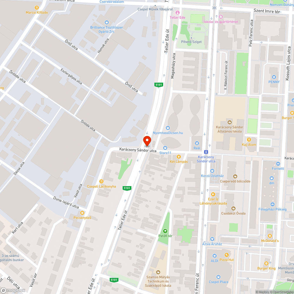 Lámpa helyreállítása bejelentés helye