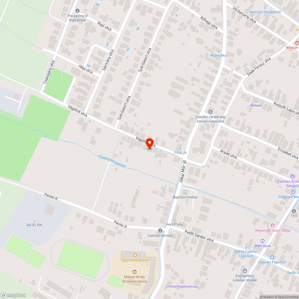 Fekvőrendőr bejelentés helye