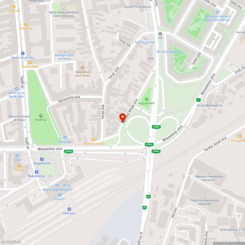 Telibedugult bejelentés helye