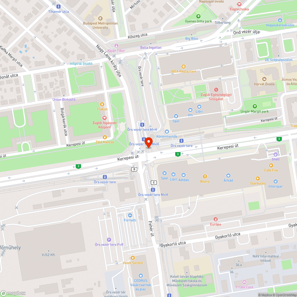 Hiányzó pollerek, szabálytalan parkolás bejelentés helye