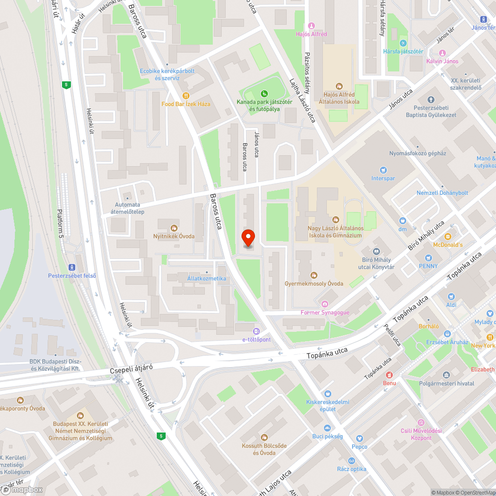 Kiszáradt fa és bokor bejelentés helye