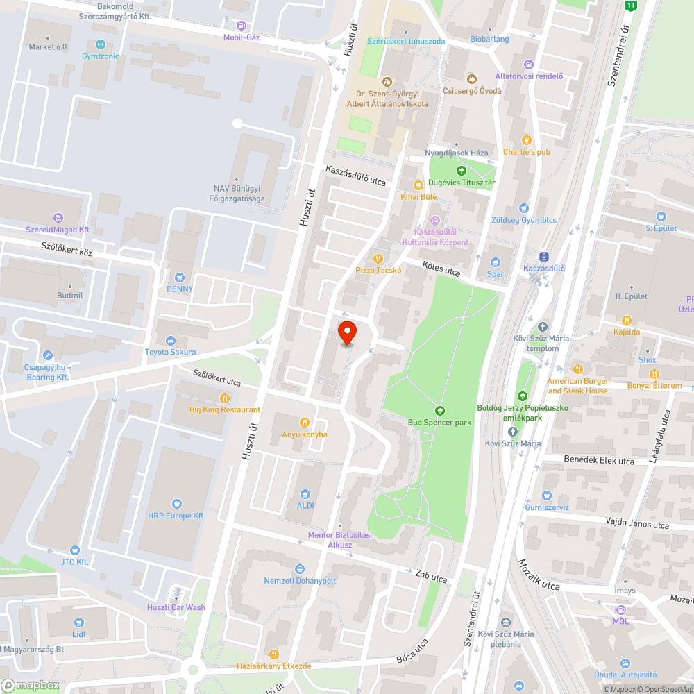 Balesetveszélyes járda szakasz bejelentés helye