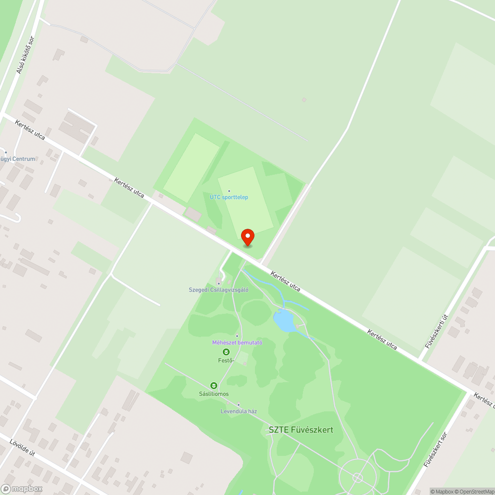 Kertész utca utburkolat bejelentés helye