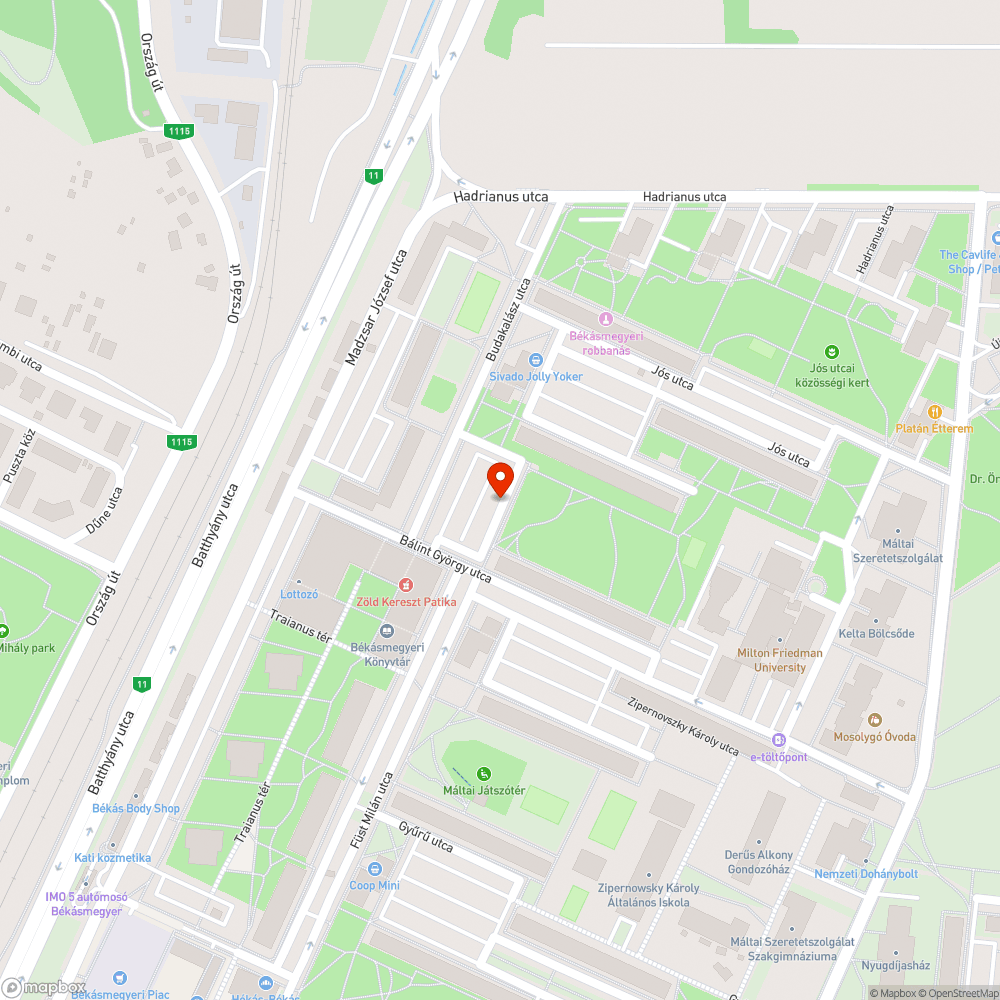 Kátyú bejelentés helye