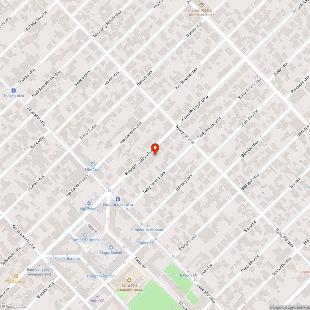 Matricázás bejelentés helye