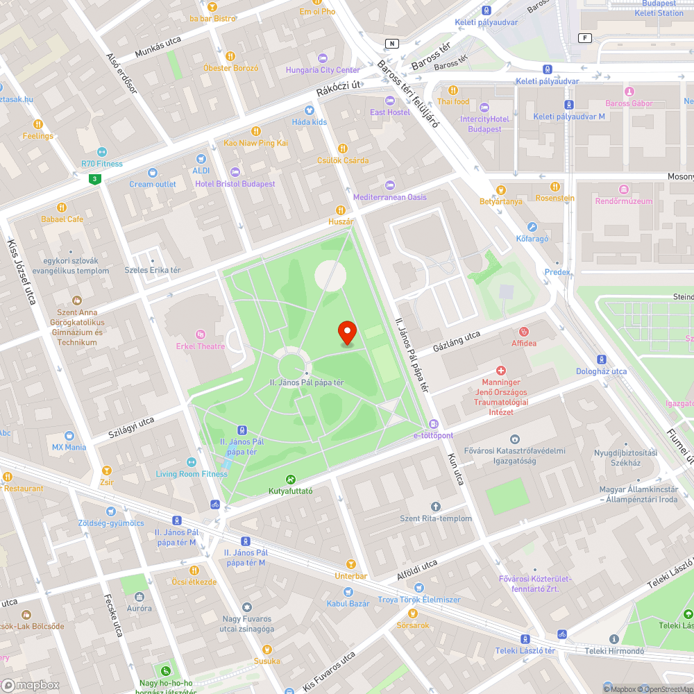 Összefirkált épület bejelentés helye