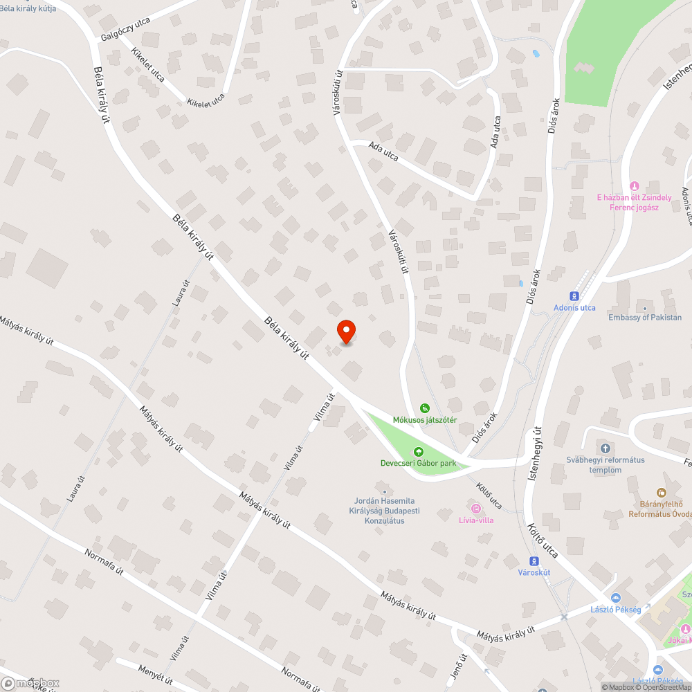 Házépítés által tönkretett járdaszakasz helyreállítása bejelentés helye