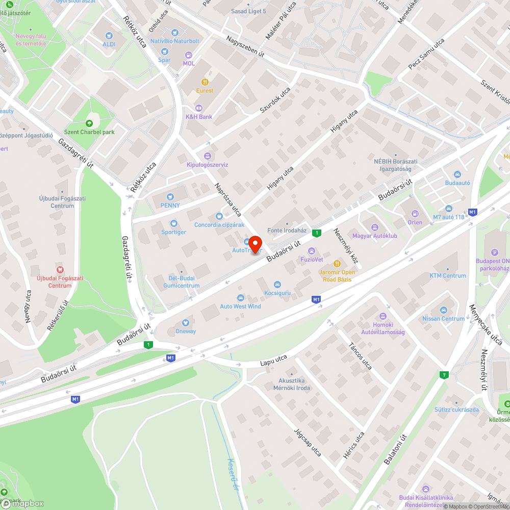 Besüllyedt az út a Budaörsi úton bejelentés helye