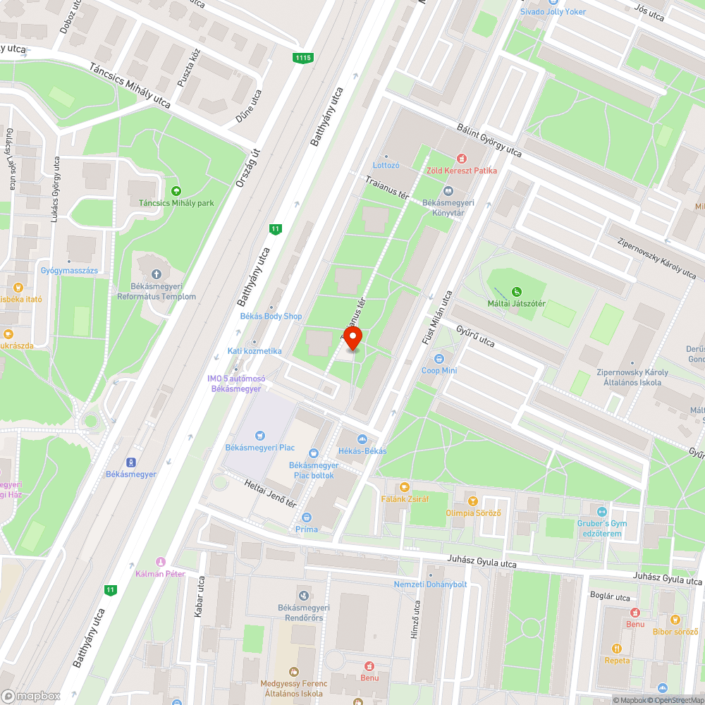 Pislákoló LED bejelentés helye