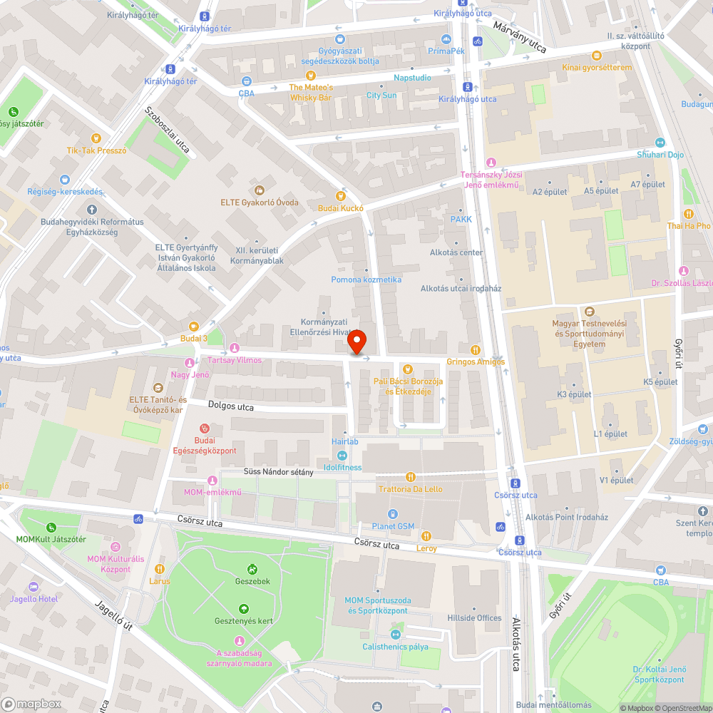 Megállni tilos bejelentés helye