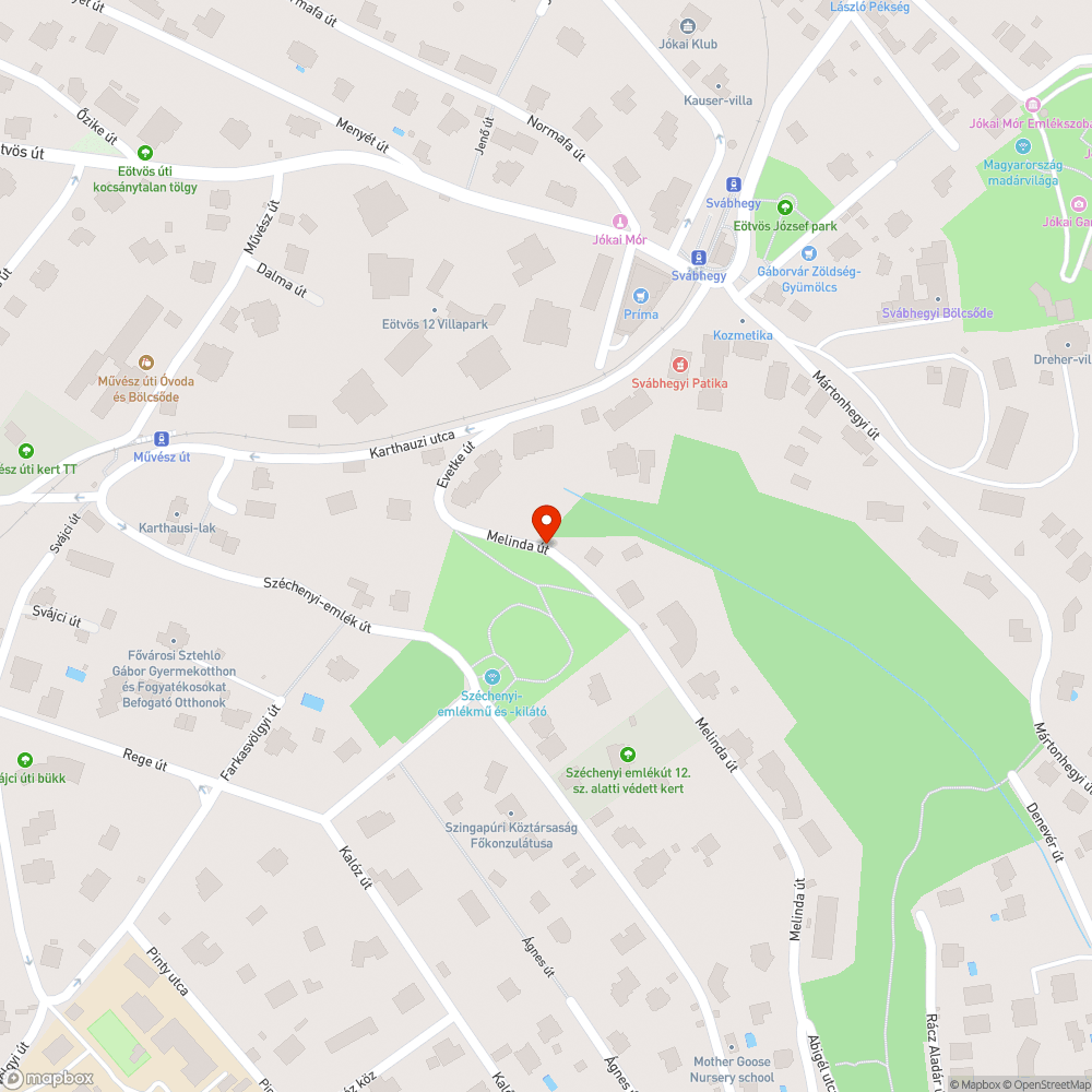 Elhagyott autó bejelentés helye