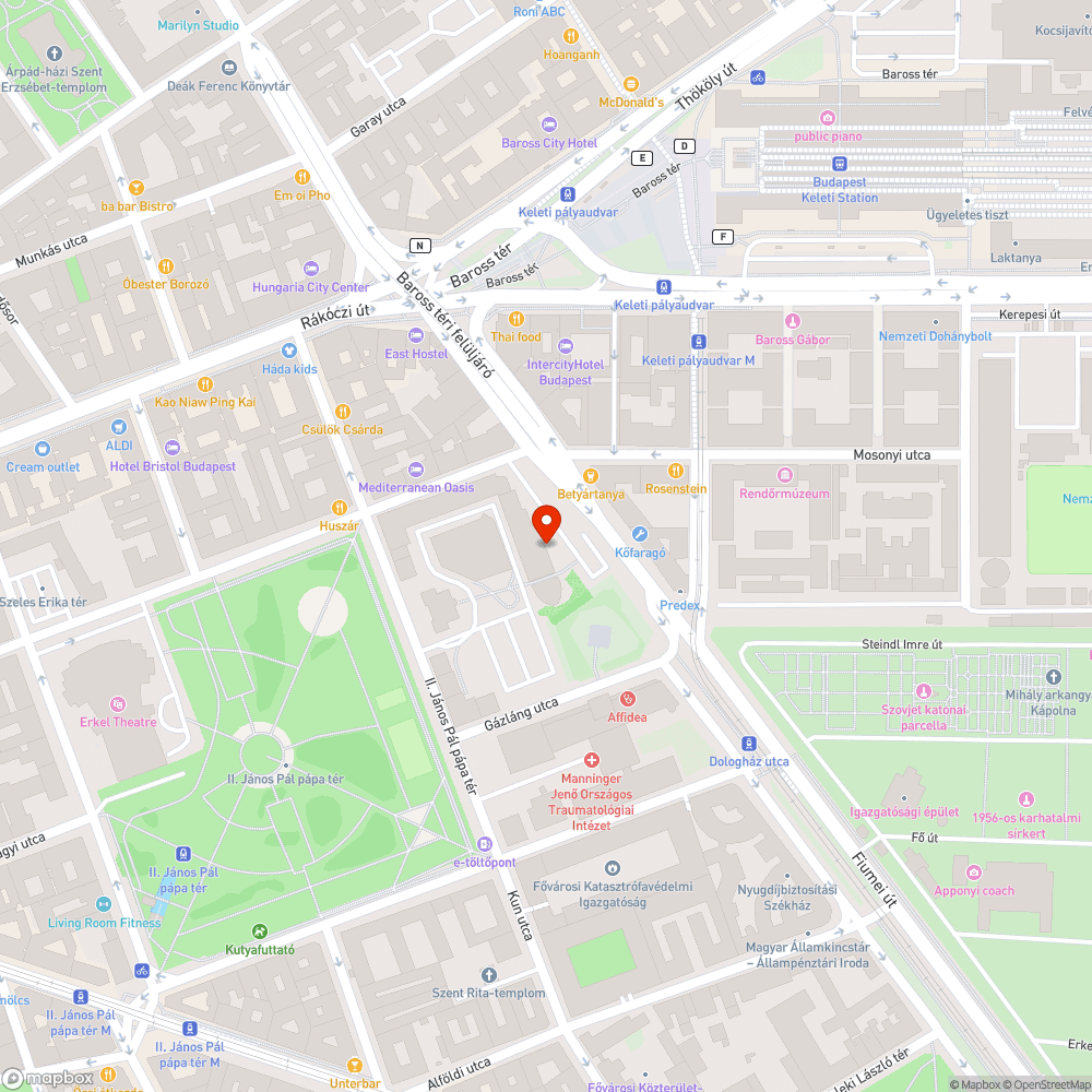 Elhagyott jármű bejelentés helye