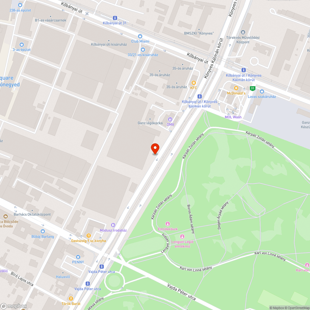 Gazos járdaszakasz bejelentés helye